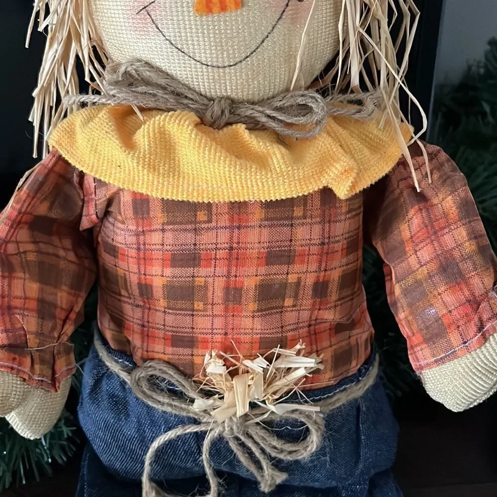 Autumnal Scarecrow Decoration For Tabletop Use- 22” by 15”